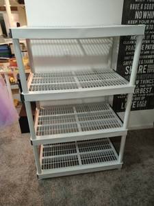 lot 207 image: Set of Plastic Shelving