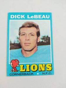 lot 305 image: Dick LeBeau 1971 Topps Football Card