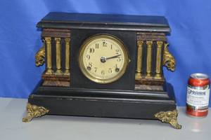 lot 2 image: Triple Column The Sessions Co. Wind up Clock