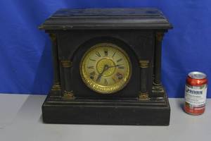 lot 5 image: 2 Column The Sessions Clock Co. Wind Up Clock
