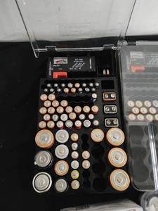 lot 47 image: Huge Collection of Batteries with Two Organizers