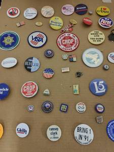 lot 84 image: Collection of Pins, Patches, and More