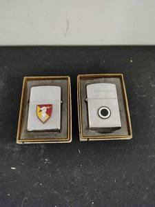 lot 98 image: Two Military Lighters by Zippo