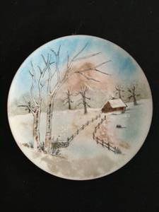 lot 26 image: Enamel Coated Plate