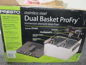 presto stainless steel dual basket ...