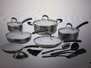 13 pc nonstick ceramic aluminum coo...