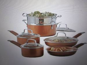 9-pc nonstick ceramic aluminum cook...