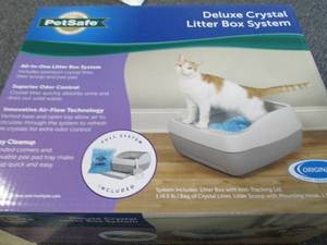 pet safe deluxe crystal litter box ...