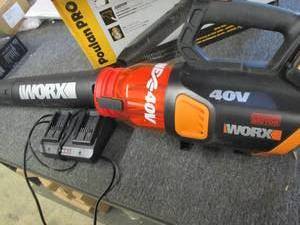 worx 40volt turbine leave blower te...