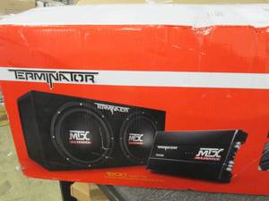 MTX terminator 1200watt dual subwoo...