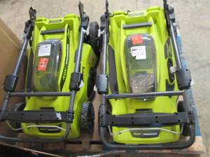 lot of ryobi 40 volt items that are...