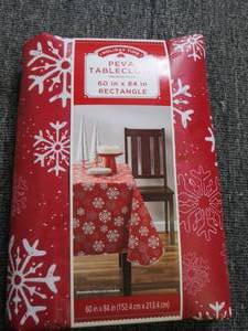 lot of 7 holiday time peva table cl...