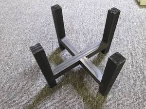 box of wood black plant stands ...