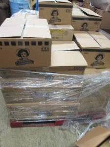 pallet of fake flowers and holiday ...