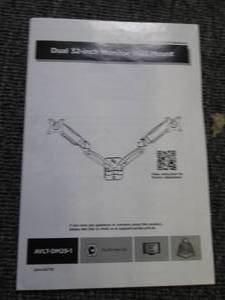 dual 32 inch monitor mount ...