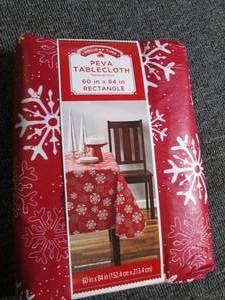 lot of 12 holiday time peva tablecl...