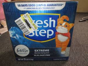 fresh step extreme cat litter 25lbs...