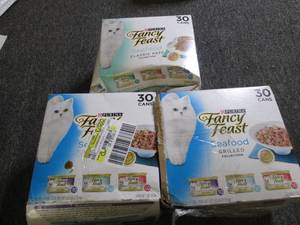 3 packages of fancy feast wet cat f...