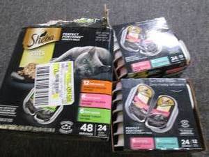 3 packages of sheba wet cat food al...