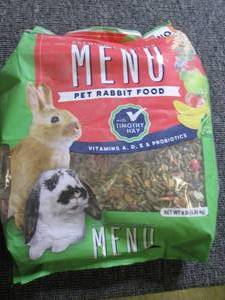 4lbs of pet rabbit food ...
