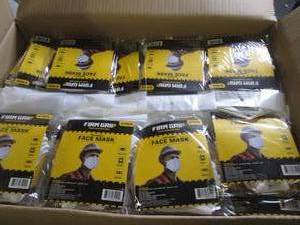 case of 1705 packs of reusable fac...