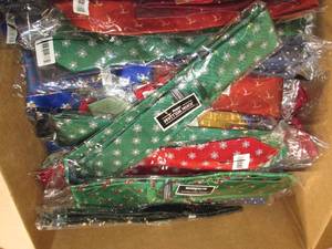 lot of 100 new ties and bow ties co...