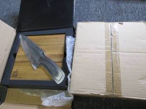 lot of 2 new mr.moo 3pc knife set a...