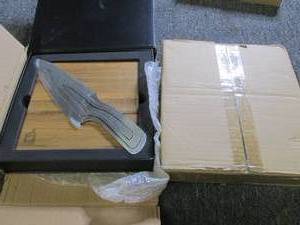 lot of 2 new mr.moo 3pc knife set a...