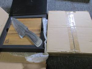 lot of 2 new mr.moo 3pc knife set a...