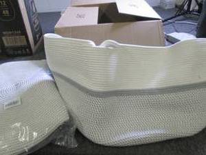 2 jumbo  woven baskets ...