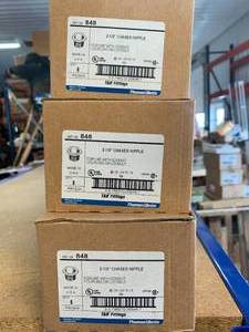 Lot of 12 Thomas & Betts 2 12 Inch Pipe Nipples