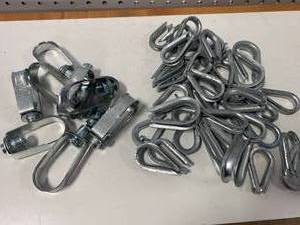 34 Pipe Hangers & Hardware Lot