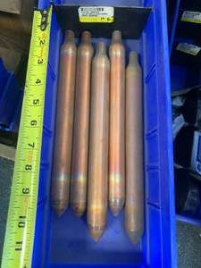 Lot of Five Copper � inch Stuburts