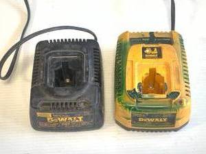 Lot of 2 Dewalt 18 Volt Battery Chargers
