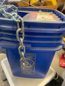 61 Pounds of 14 Inch Zinc Plated Chain
