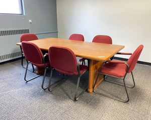 lot 5-295 image: Conference Table and Chairs