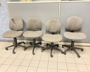 lot 5-288 image: Gray Office Chairs