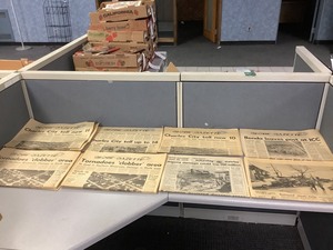 lot 1-103 image: Vintage Newspapers (Tornadoes)