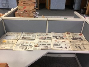 lot 1-100 image: Vintage Newspapers (2007 Winter Storm  Other Storms)