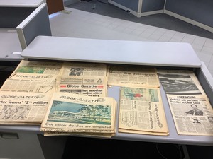 lot 1-108 image: Vintage Newspapers (Local)