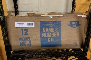 lot 7-632 image: Name And Number Kits
