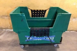 lot 6-649 image: Easy Access Plastic Push Cart
