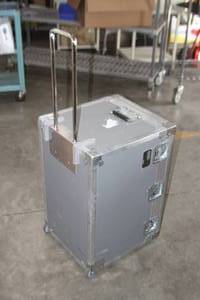 lot 20 image: Jelco Foam Lined Hard Sided Equipment Case with Telescopic Handle & Wheels