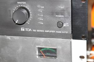 lot 48 image: Lot of 2 Professional TOA Electronics Pro Audio Speaker Amplifiers - 700 & 900 Series
