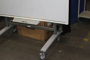 lot 49 image: Smart Board  SmartBoard M680 77 Interactive Whiteboard with Rolling Stand