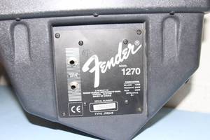 lot 63 image: Pair of Fender 1270 Compact Passive Stage PA Monitor  Wedge Speakers