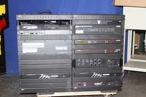 lot 83 image: Lot of 2 - Middle Atlantic Equipment Racks with Pro Audio & Video Power Distribution and More