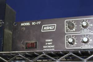 lot 94 image: Lot of 3 - Vintage Ashly Pro Audio 3-Way Stereo Crossover Units - Model SC-77