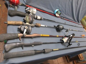 lot 86 image: Rods with Reels