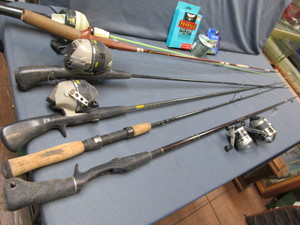 lot 87 image: Rods with Reels